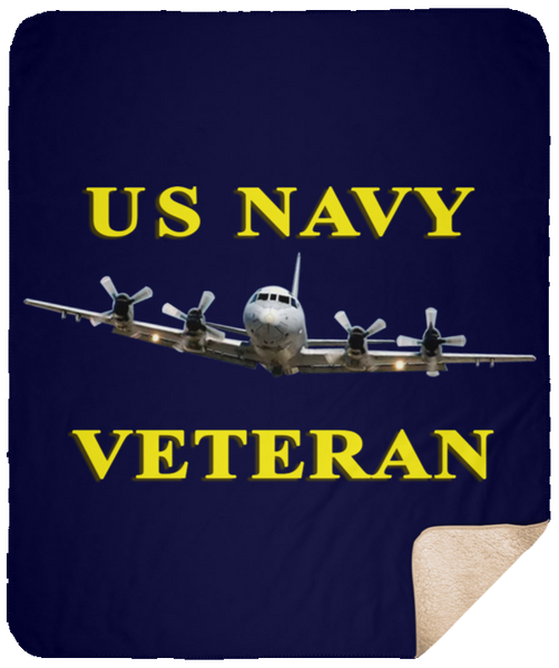 Navy Vet 2 Blanket - Sherpa 50x60