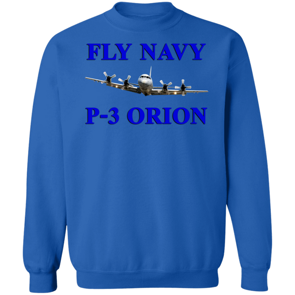 Fly Navy P-3 1 Crewneck Pullover Sweatshirt