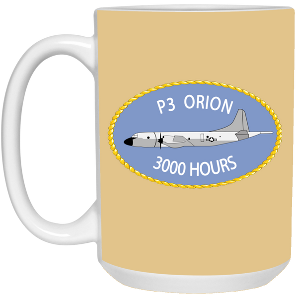 P-3 Orion 9 3000 White Mug - 15oz