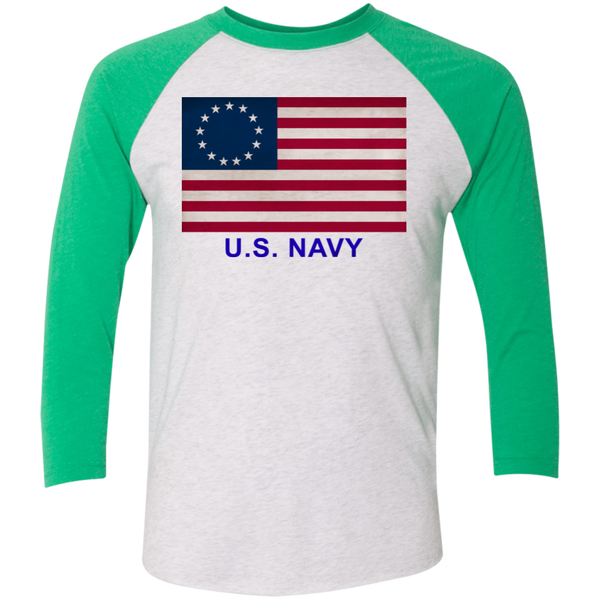 Betsy Ross USN 1 Baseball Raglan T-Shirt