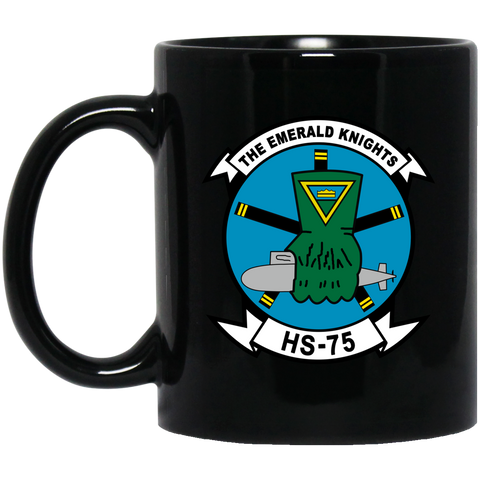 HS 75 1 Black Mug - 11oz