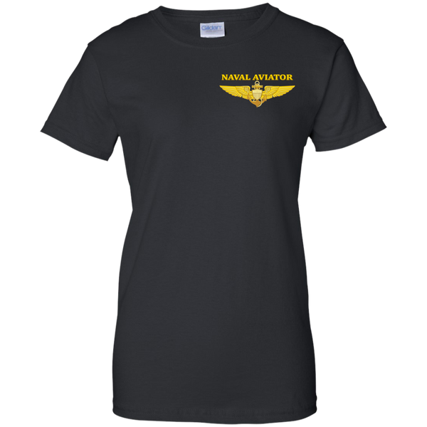 Aviator 2a Ladies Custom Cotton T-Shirt