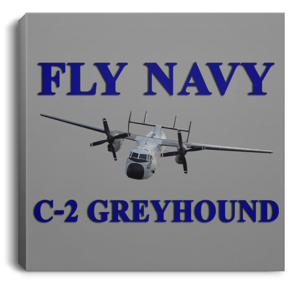 Fly Navy C-2 1 Canvas - Square .75in Frame