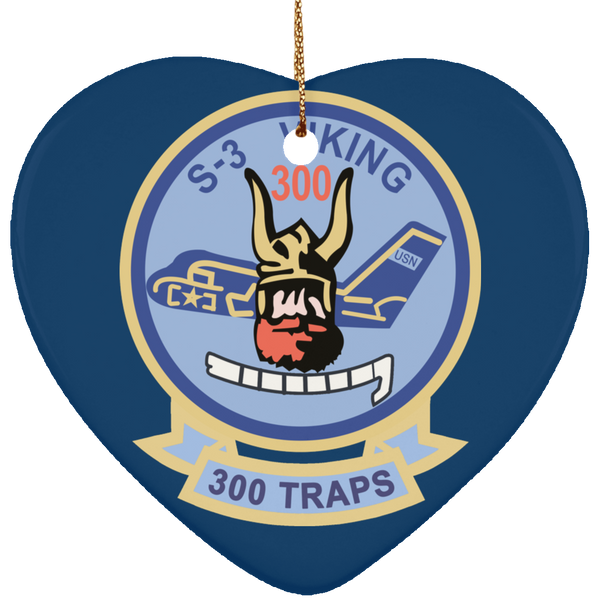 S-3 Viking 5 Ornament - Heart