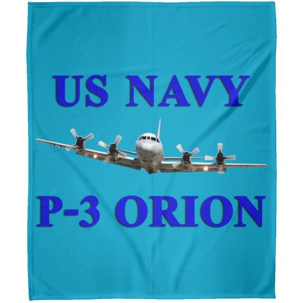 US Navy P-3 1 Blanket - Arctic Fleece Blanket 50x60