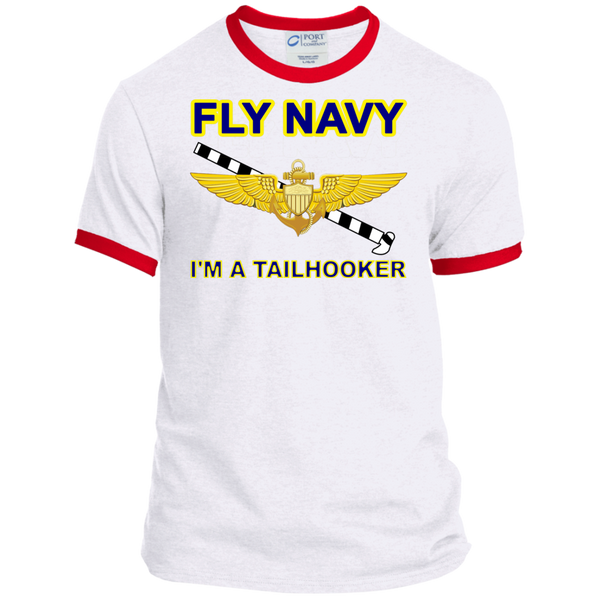 Fly Navy Tailhooker Ringer Tee