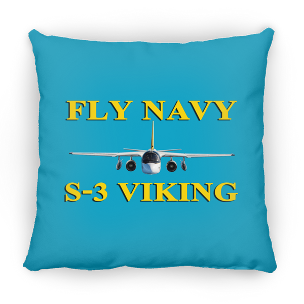 Fly Navy S-3 3 Pillow - Square - 18x18