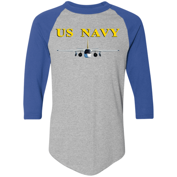 US Navy S-3 4 Colorblock Raglan Jersey