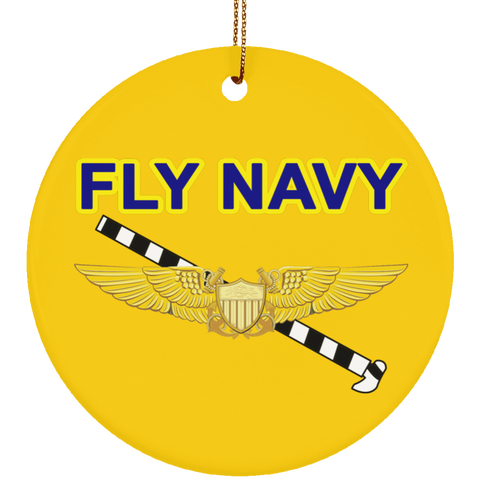 Fly Navy Tailhook 3 Ornament - Circle