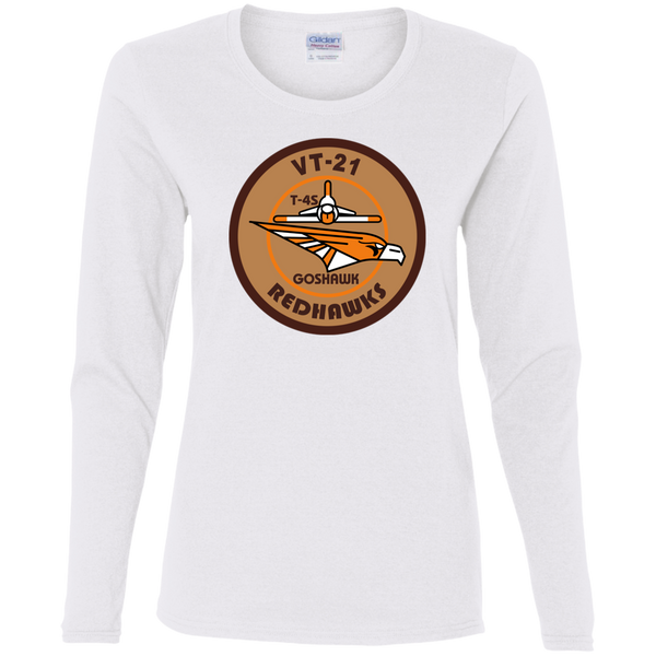 VT 21 9 Ladies' Cotton LS T-Shirt