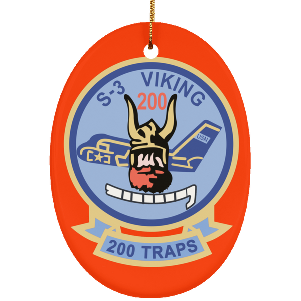 S-3 Viking 4 Ornament - Oval