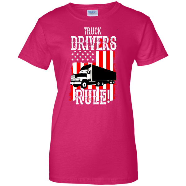Truck Drivers Rule Ladies' Cotton T-Shirt