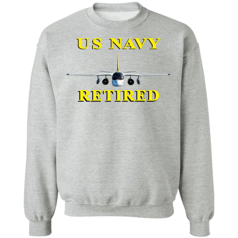 Navy Retired 2 Crewneck Pullover Sweatshirt