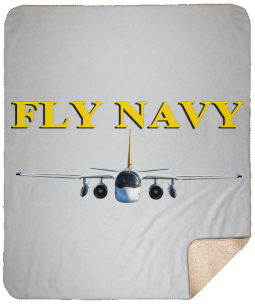 Fly Navy S-3 4 Blanket - Fleece Sherpa Large