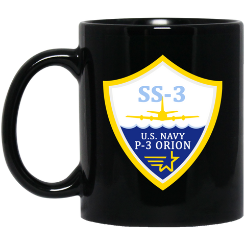 P-3 Orion 3 SS-3 Black Mug - 11oz