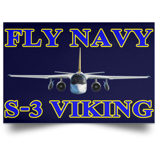 Fly Navy S-3 1 Poster – Landscape