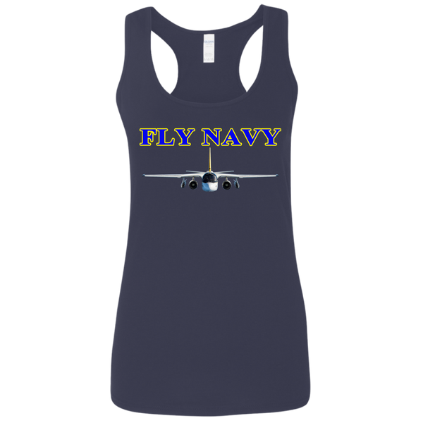 Fly Navy S-3 2 Ladies' Softstyle Racerback Tank