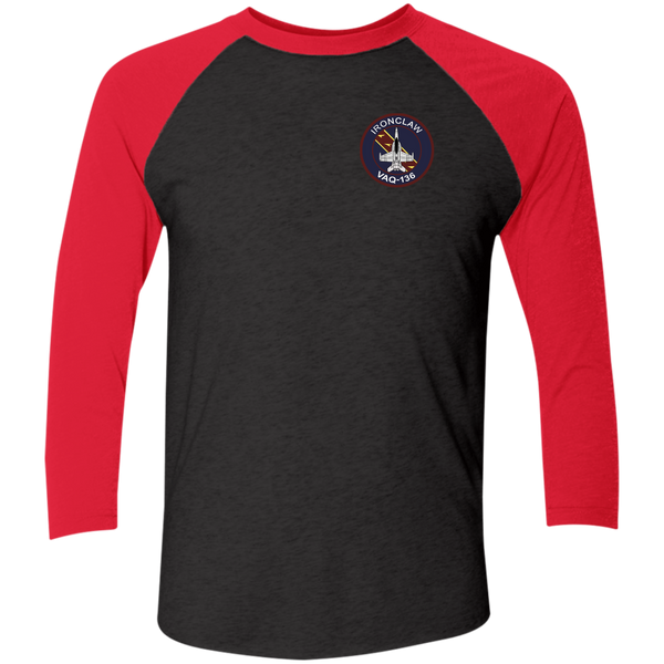 VAQ 136 5c Baseball Raglan T-Shirt