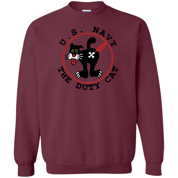 Duty Cat 4 Printed Crewneck Pullover Sweatshirt