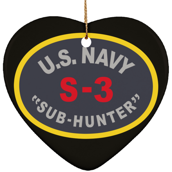 S-3 Sub Hunter Ornament - Heart