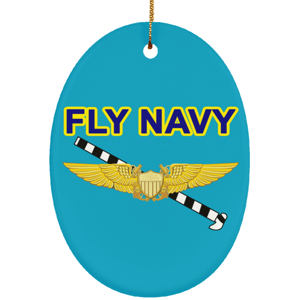 Fly Navy Tailhook 3 Ornament - Oval