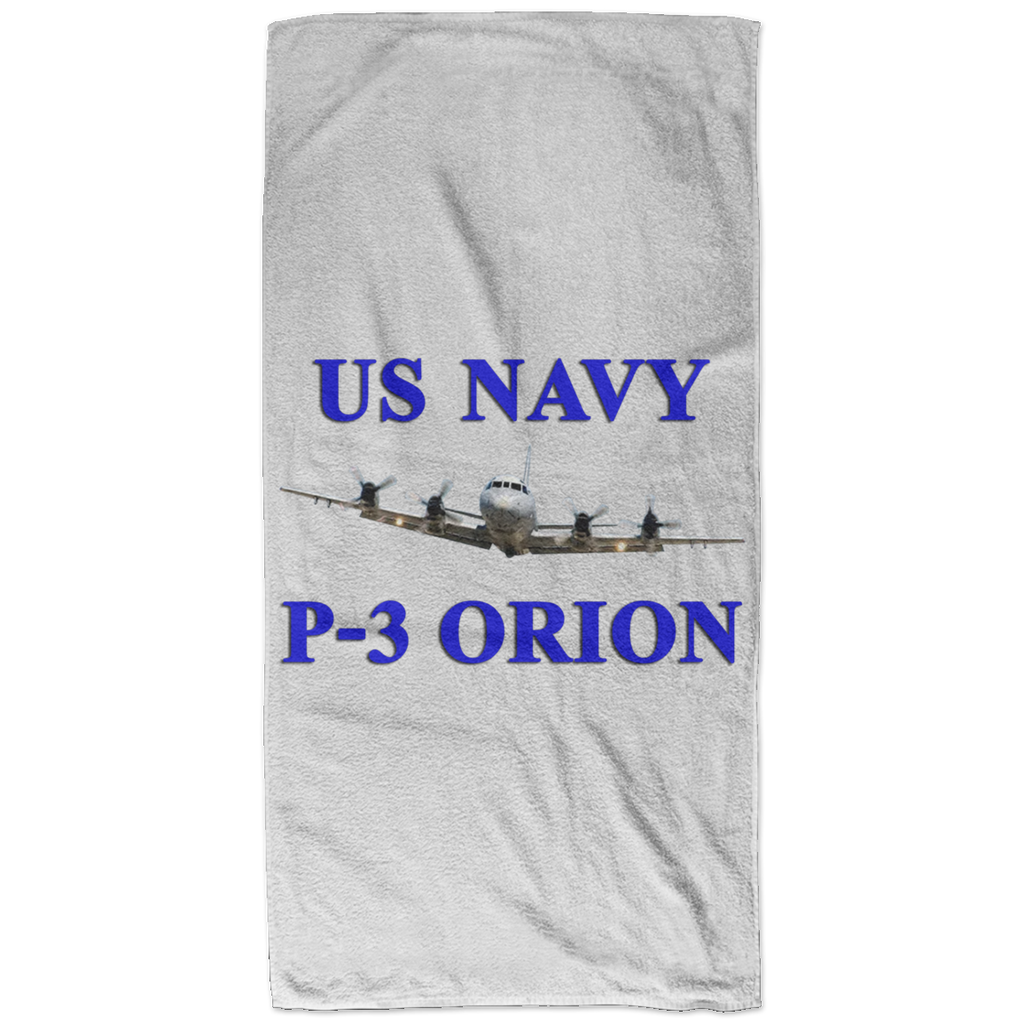 US Navy P-3 1 Bath Towel - 32x64