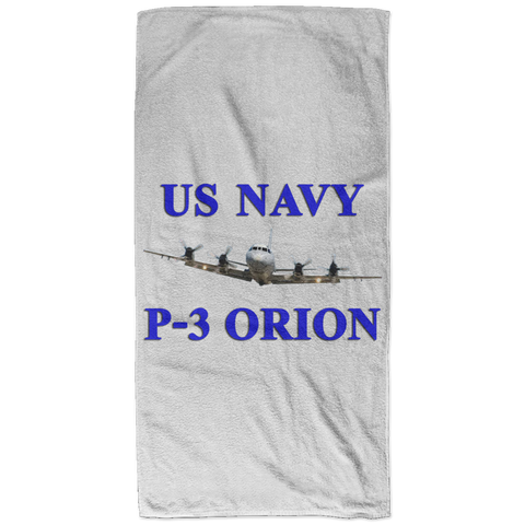 US Navy P-3 1 Bath Towel - 32x64