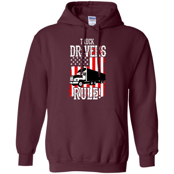 Truck Drivers Rule Pullover Hoodie
