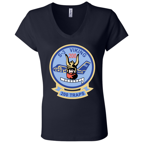 S-3 Viking 4 Ladies Jersey V-Neck T-Shirt