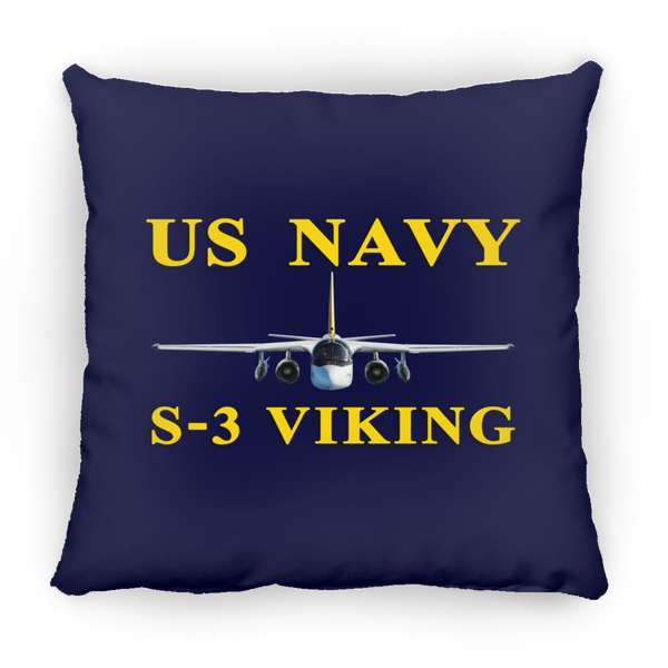 US Navy S-3 3 Pillow - Square - 18x18