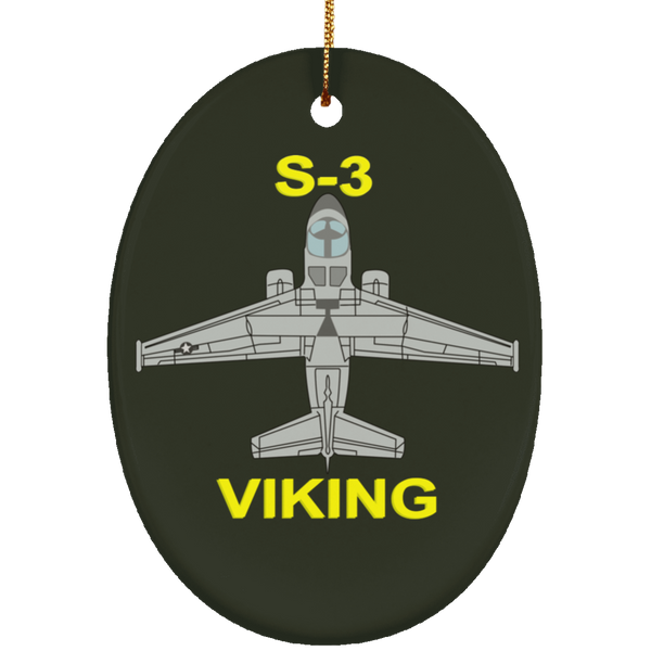 S-3 Viking 11 Ornament - Oval