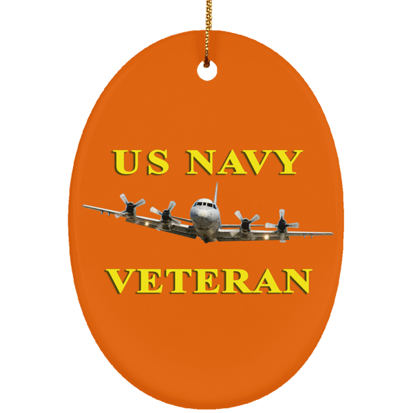 Navy Vet 2 Ornament - Oval