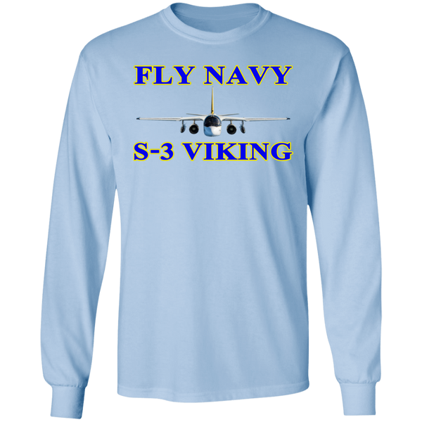 Fly Navy S-3 1 LS Ultra Cotton T-Shirt