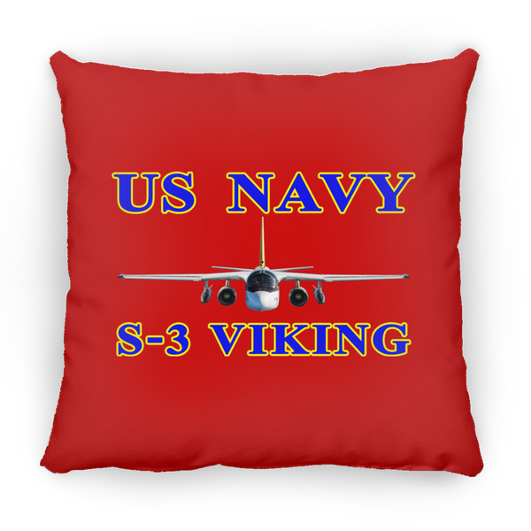 US Navy S-3 1 Pillow - Square - 18x18