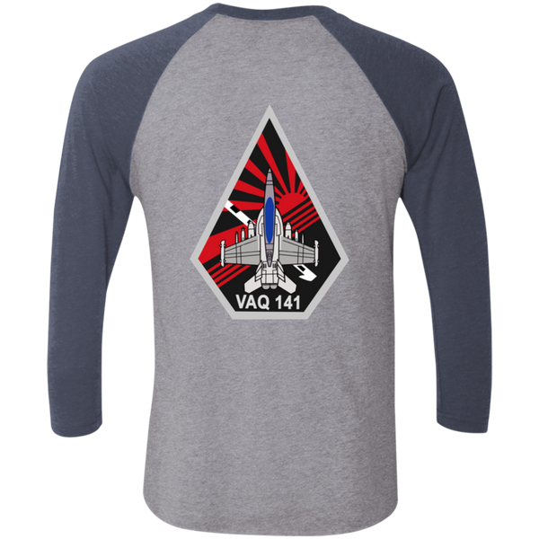 VAQ 141 7c Baseball Raglan T-Shirt