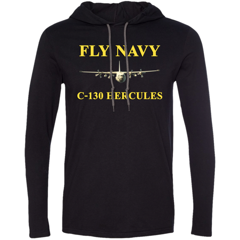 Fly Navy C-130 3 LS T-Shirt Hoodie