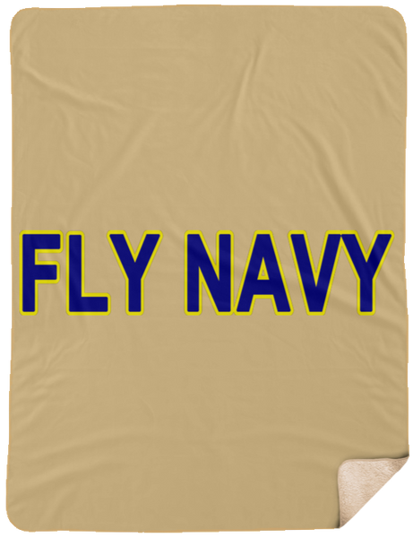 Fly Navy 2 Blanket - Sherpa 60X80