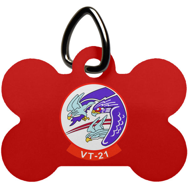 VT 21 1 Pet Tag - Dog Bone