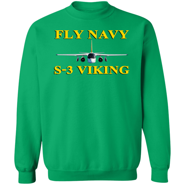 Fly Navy S-3 3 Crewneck Pullover Sweatshirt