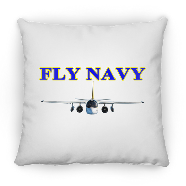 Fly Navy S-3 2 Pillow - Square - 14x14