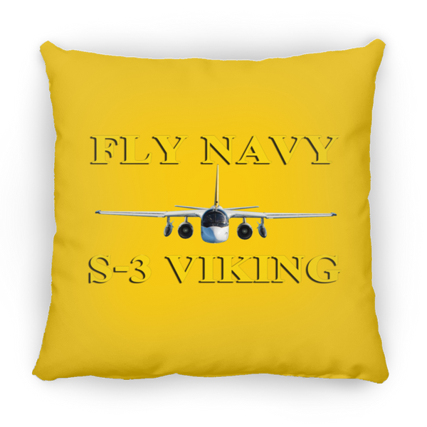 Fly Navy S-3 3 Pillow - Square - 16x16