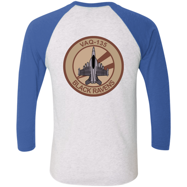 VAQ 135 6c Baseball Raglan T-Shirt