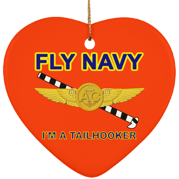 Fly Navy Tailhooker 2 Ornament - Heart