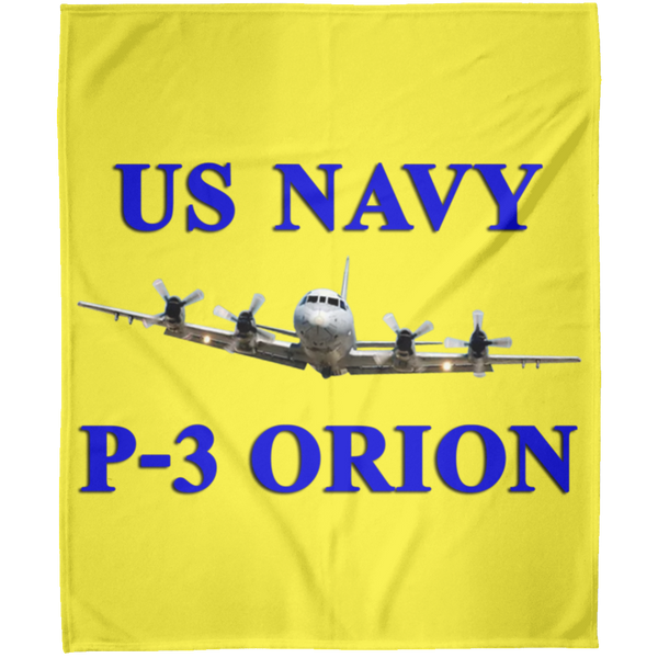 US Navy P-3 1 Blanket - Arctic Fleece Blanket 50x60