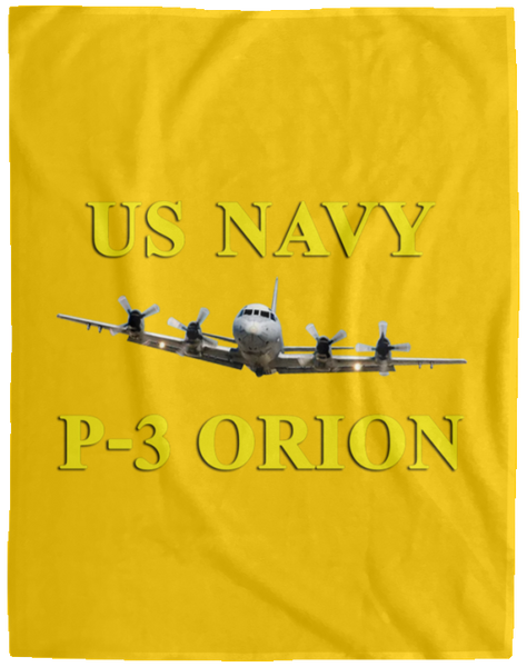 US Navy P-3 3 Blanket - Cozy Plush Fleece Blanket - 60x80