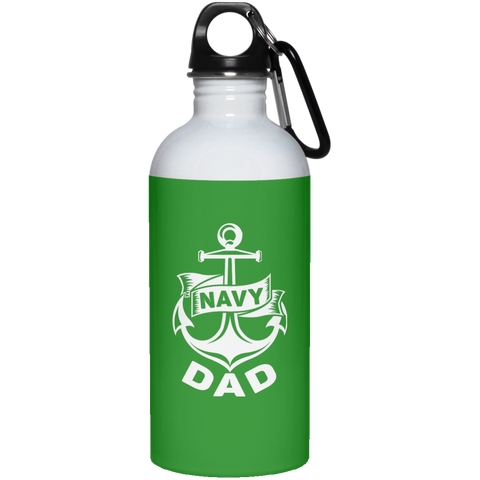 Navy Dad 1 Stainless Steel Water Bottle