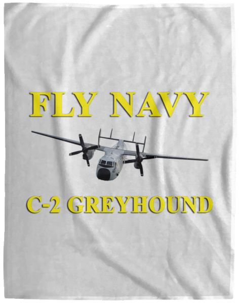 Fly Navy C-2 3 Blanket - Cozy Plush Fleece Blanket - 60x80