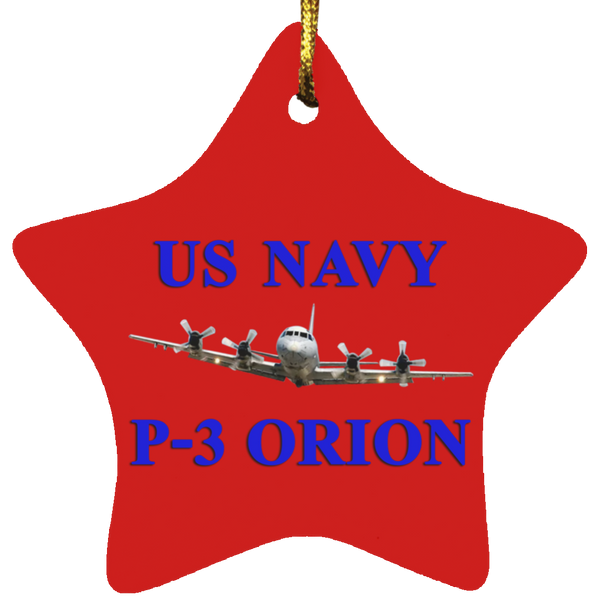 US Navy P-3 1 Ornament Ceramic - Star