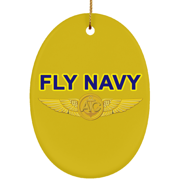 Fly Navy Aircrew Ornament - Oval