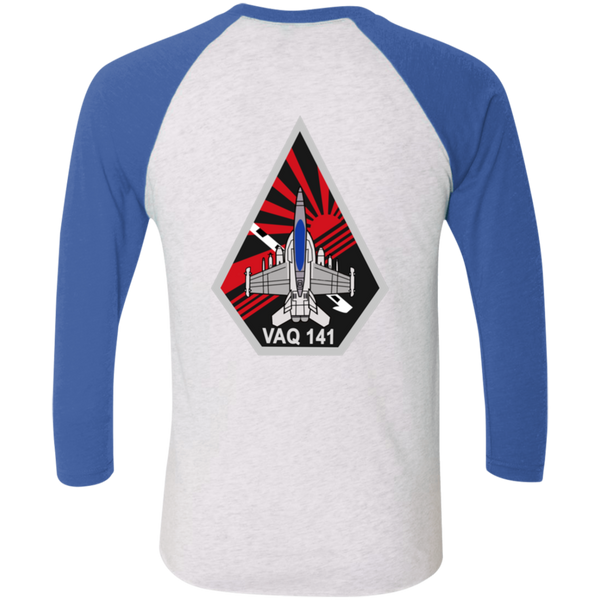 VAQ 141 7c Baseball Raglan T-Shirt